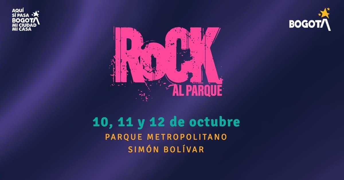 Escenario de Rock al Parque en el Parque Simón Bolívar durante su trigésima edición.